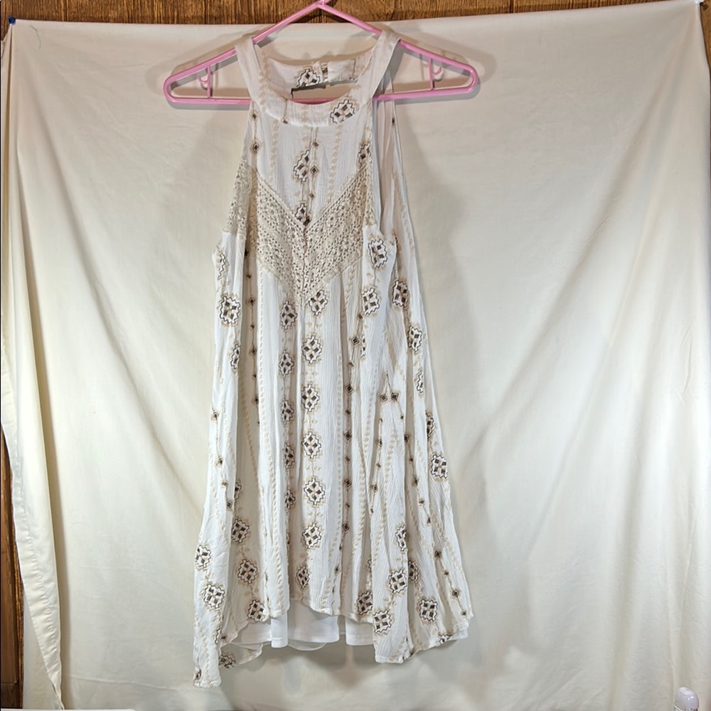Roxberi Elegant Cream Lace Women's Dress